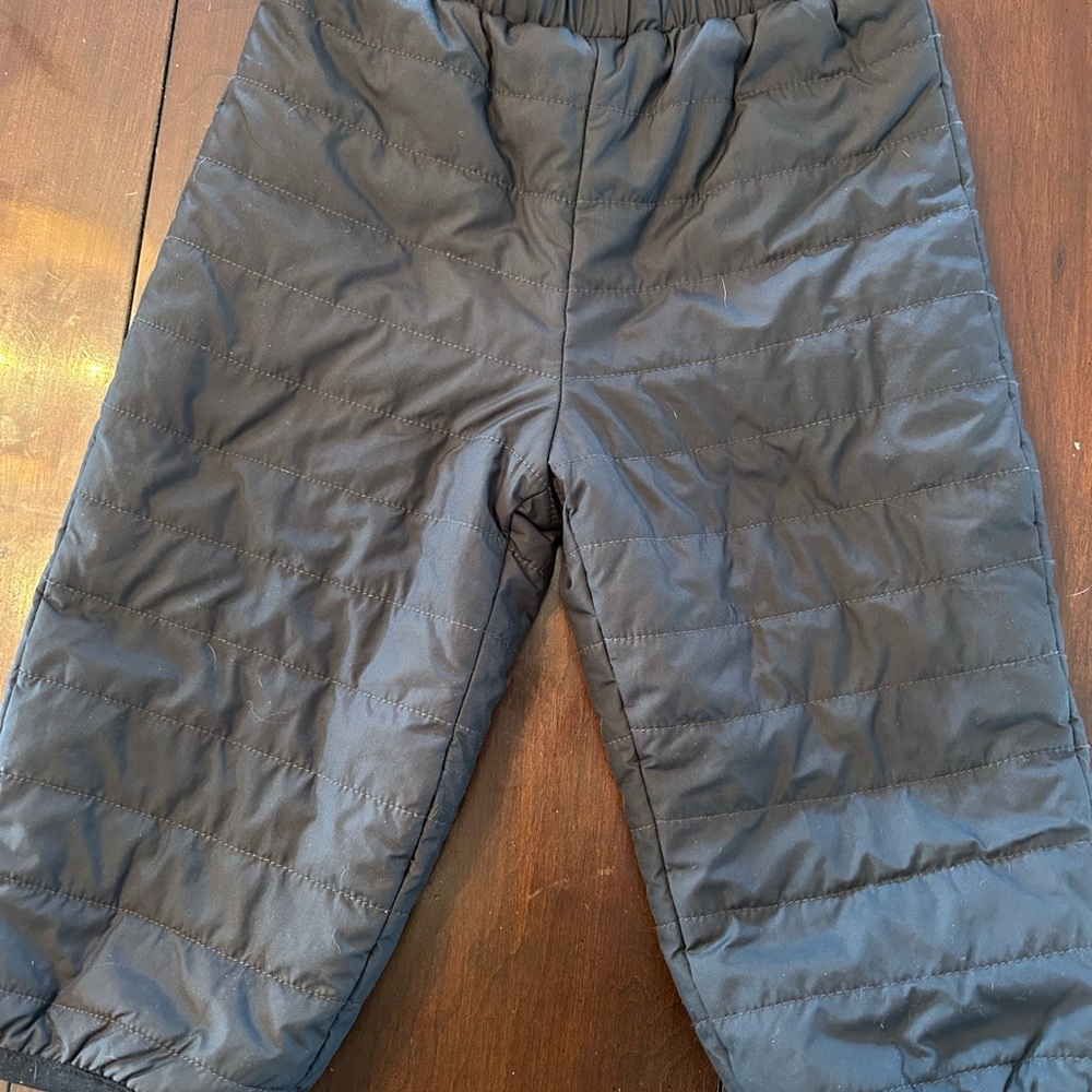 Kids Black Quilted/Puffer Snow Pants